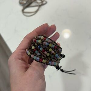Multicolor Beaded Wrap Bracelet - perfect condition